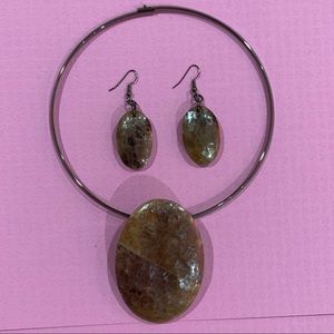 Vintage 🎀 choker & earrings set